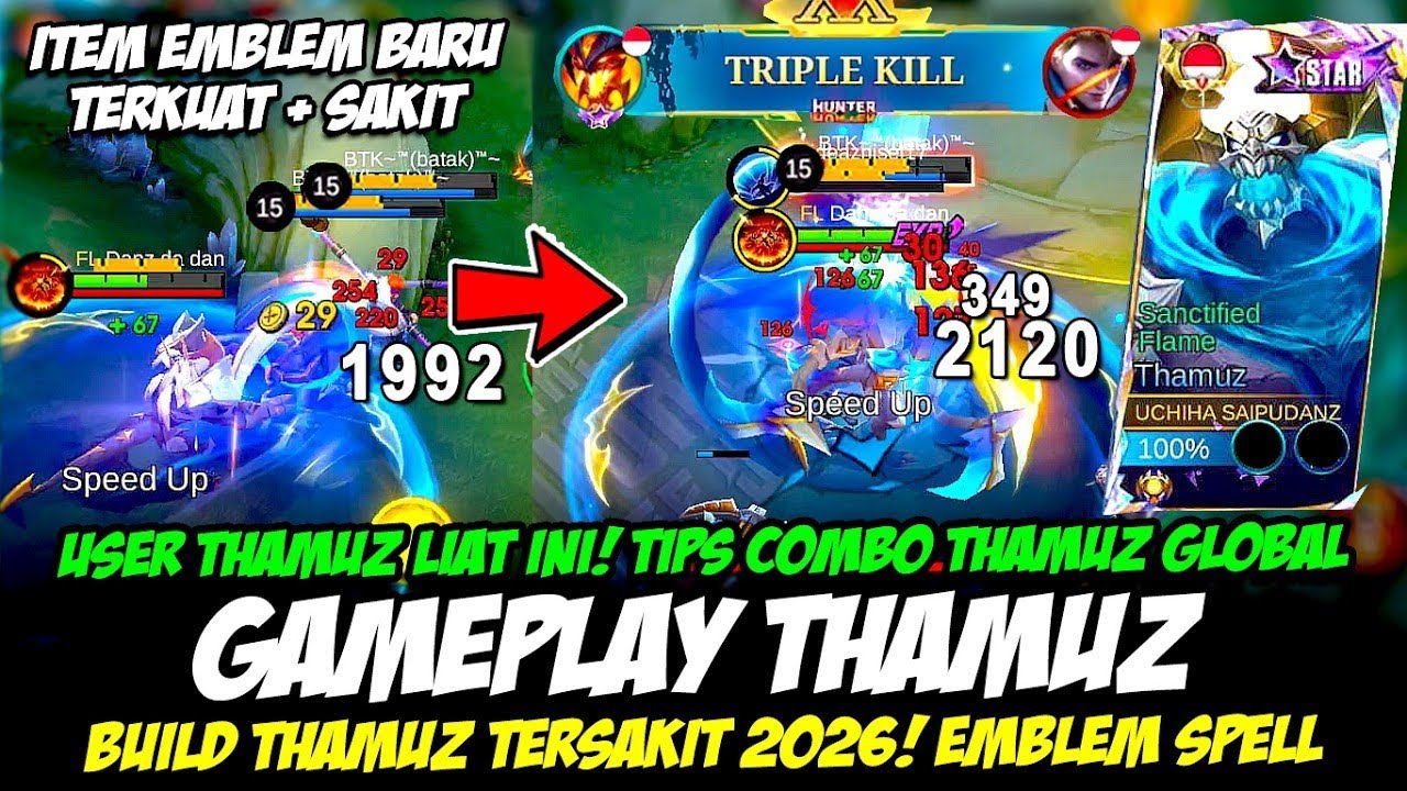 CARA JAGO MAIN THAMUZ 2026 ❗ TIPS THAMUZ TERKUAT + SAKIT DI LANE❗ BUILD THAMUZ TERSAKIT 2026❗
