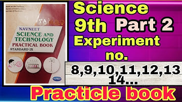 Science and technology practical book answers 9th class || Experiment no . 8,9,10,11,12,13,14...||