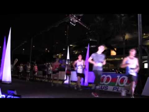Totoro Finishing Sundown Half-Marathon 2014