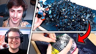 Talking With Nathan Wilson While Reassembling His Chaos Rhombic Triacontahedron Petaminx