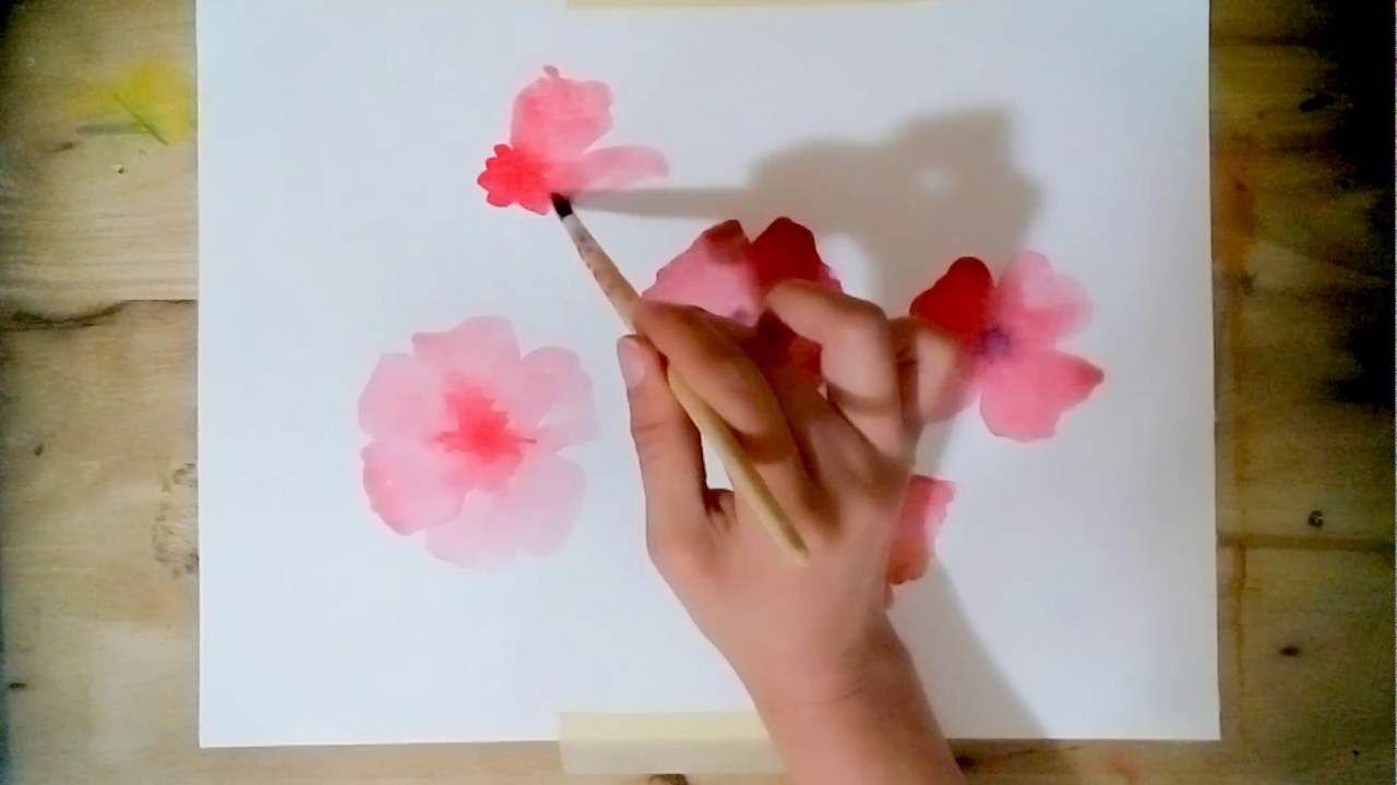 Tutorial - Painting Watercolor Flowers - for Beginners - YouTube