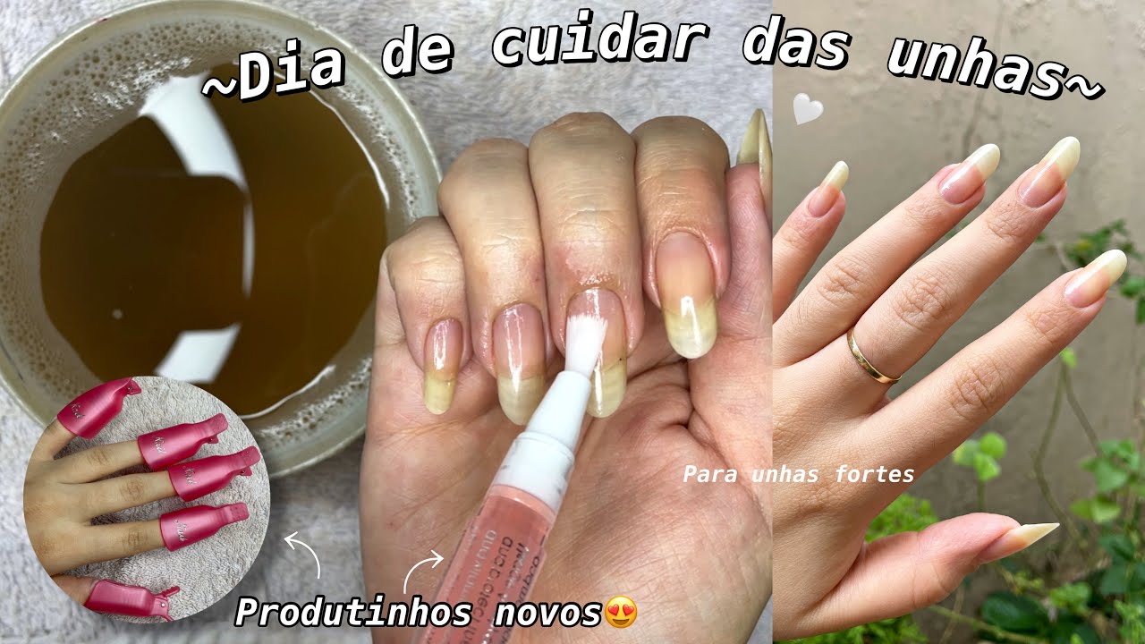 NAILS CARE DAY| Cuidando e limpando das minhas unhas💅🏻🫧