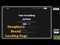 Day 22: Imaginary Brand Landing Page Part - 1 | HTML/CSS | FrontEnd Development
