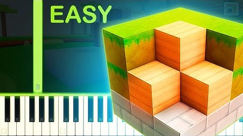 BLOCK CRAFT 3D THEME - EASY Piano Tutorial