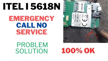 itel-5618N Network problem no service emergency problem