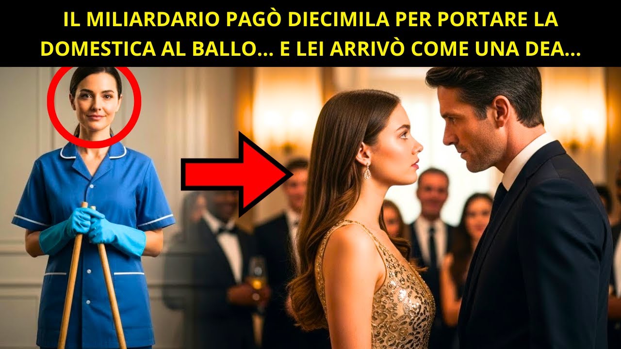 IL MILIARDARIO PAGÒ DIECIMILA PER PORTARE LA SUA DOMESTICA AL BALLO… E LEI ATTIRÒ TUTTI GLI SGUARDI!