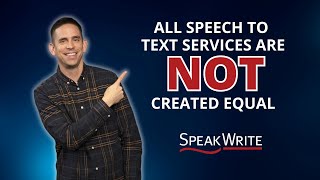 Speech To Text Services (Not All Are Created Equal)