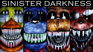 Sinister Darkness  All Animatronics  Jumpscares  Night 7 Completed