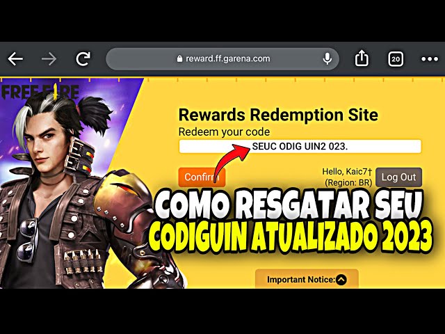 COMO RESGATAR CODIGO NO FREEFIRE COMO RESGATAR CODIGUIN NO