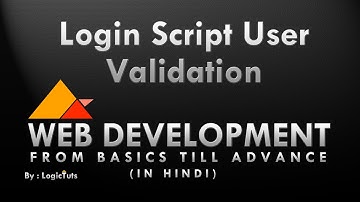 User Validation In Php - Web Development In Hindi