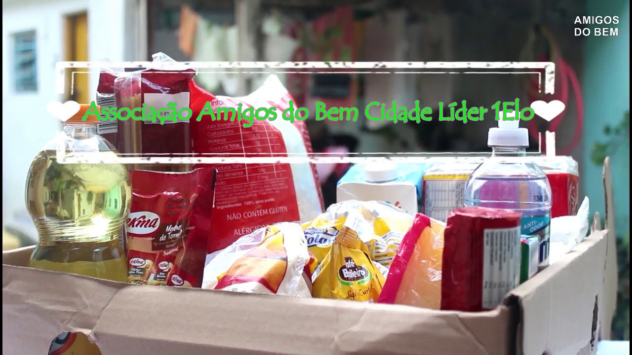 Campanha de arrecadação de alimentos Associação Amigos do Bem local de entrega Rua adaira 101 Cidade