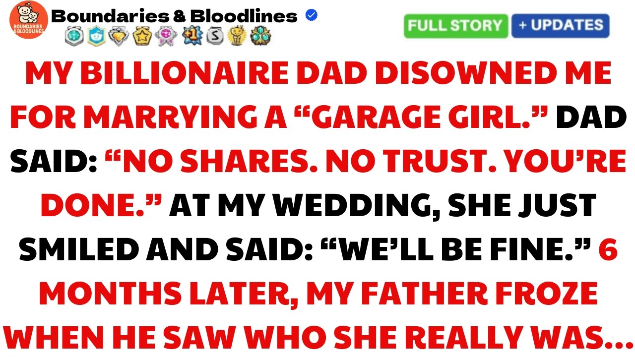 My Billionaire Dad Disowned Me At My Wedding—Months Later, He Begged My “Garage Owner” Wife