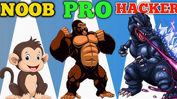 NOOB vs PRO vs HACKER | In Kaiju Run | With Oggy And Jack | Dr. Octavius Gamer | ALL Levels