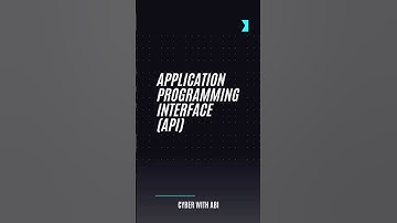 Fundamentals of API | Cyber with Abi #techshorts #api #web