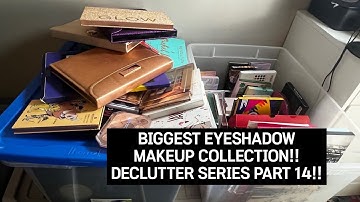 HUGE EYESHADOW DECLUTTER SERIES PART 2! #declutter #eyeshadowpalette #makeup #makeupdeclutter 