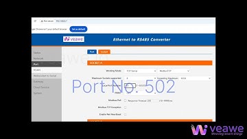 Ethernet to rs485 Converter - Configure Modbus TCP/IP to RS485 #industrialautomation #rs485 #veawe