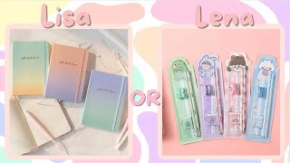 Lisa or lena || school supplies edition pt 5!! 🌸 Cute, kawaii, aesthetic school supplies!