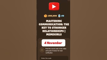MASTERING COMMUNICATION: THE KEY TO STRONGER RELATIONSHIPS | MEMEGIRLS #memefi #code