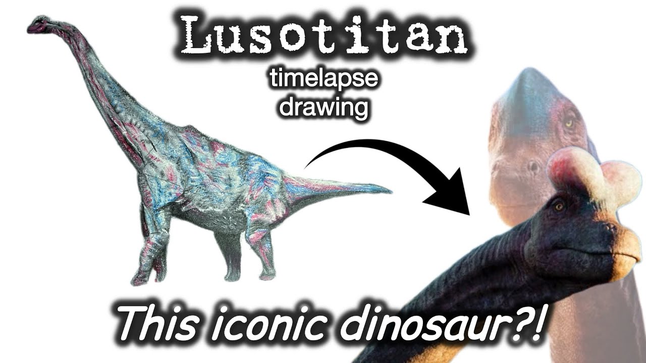 Timelapse Drawing of A Lusotitan | WALKING WITH DINOSAURS 2025