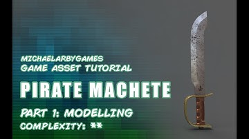 Game Asset Tutorial Machete (Part 1 -  Modelling) (3DS Max, Substance Painter)