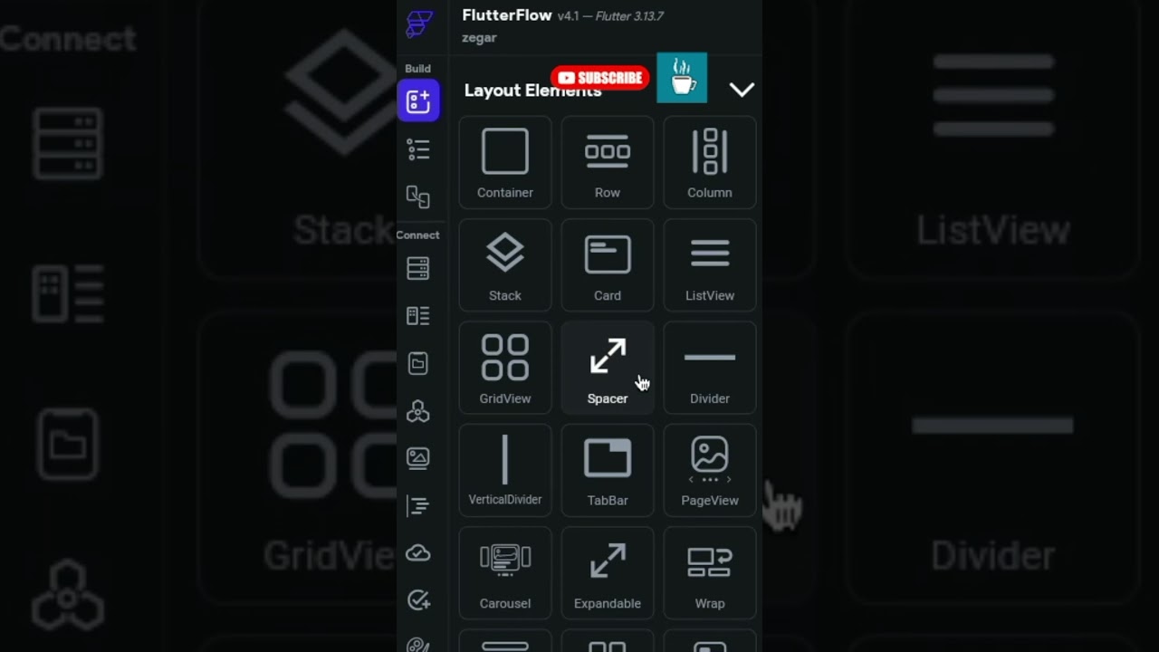 Nauka programowania flutterflow po polsku widget spacer 