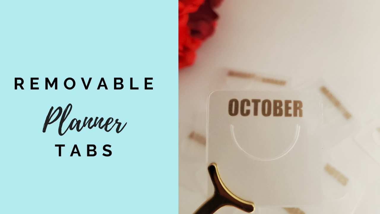 Removable Planner Tabs