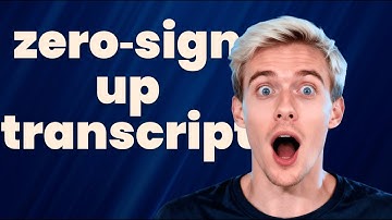 De truc met het transcript van nul aanmeldingen die ik gebruik
