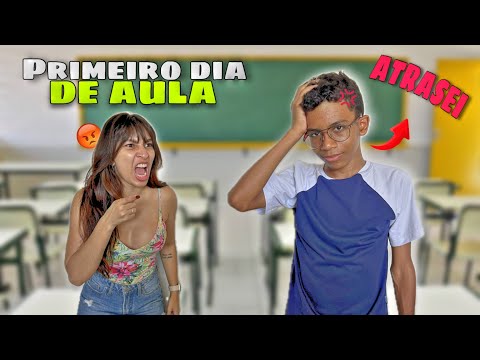 MY BROTHER WOKE UP LATE ON THE FIRST DAY OF SCHOOL! (Trolling) - Maby Souza