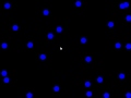Charged particles simulator (made with C++ and SFML)