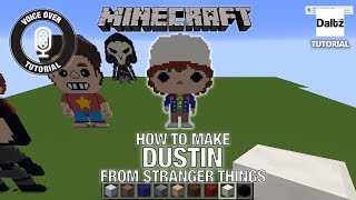 Dustin - Stranger Things pixel art minecraft screenshot 5