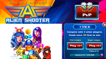 1vs3 Pvp Mode galaxy attack alien shooter