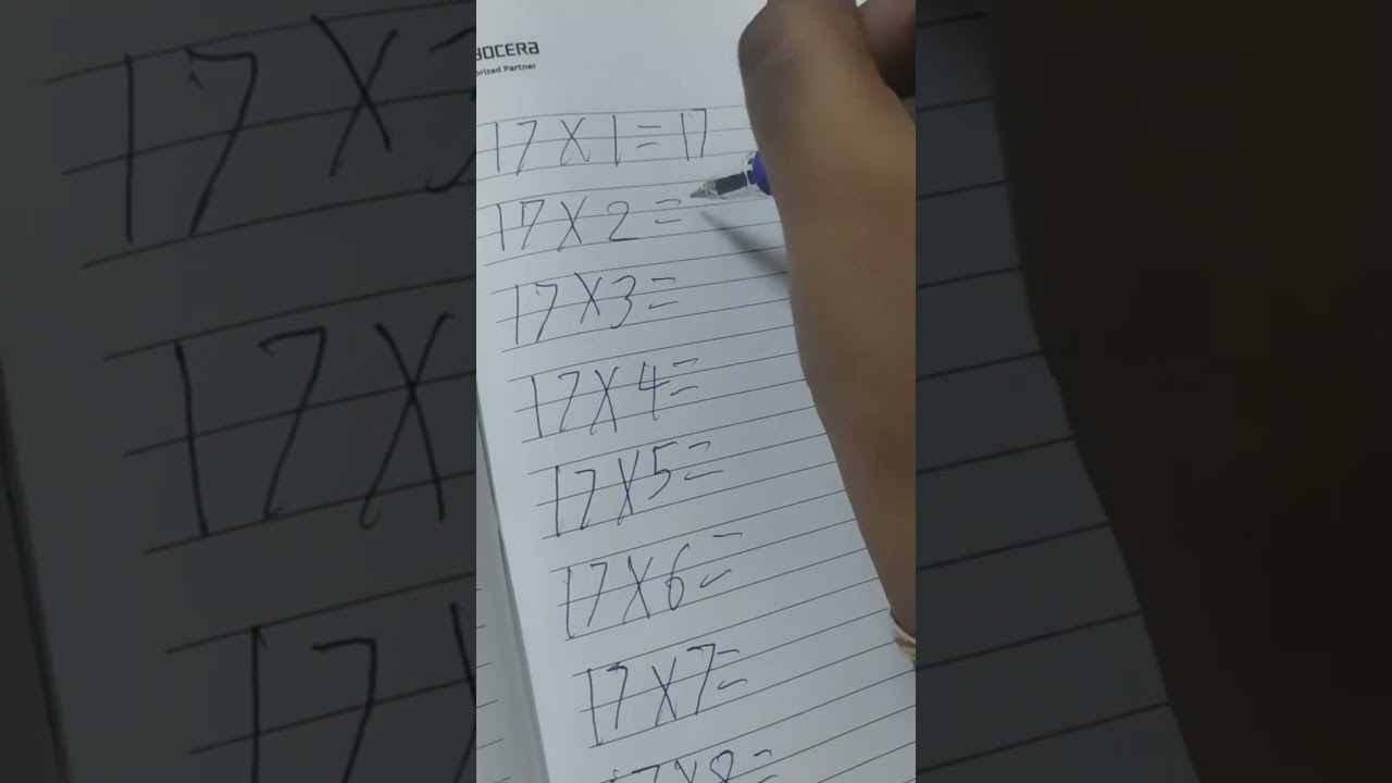 I was teaching everyone a easier way to learn tables 