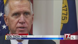 Military housing, impeachment thoughts from Sen. Tillis' visit to Ft. Bragg