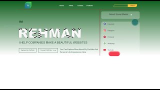 How To Make A Portfolio Website Using HTML, CSS and Bootstrap | Complete Website Design Part 3