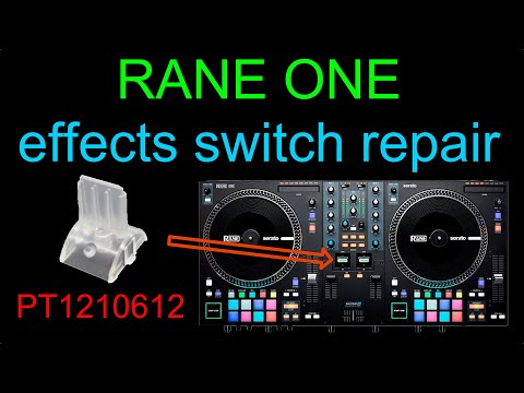 Rane ONE effects paddle switch repair