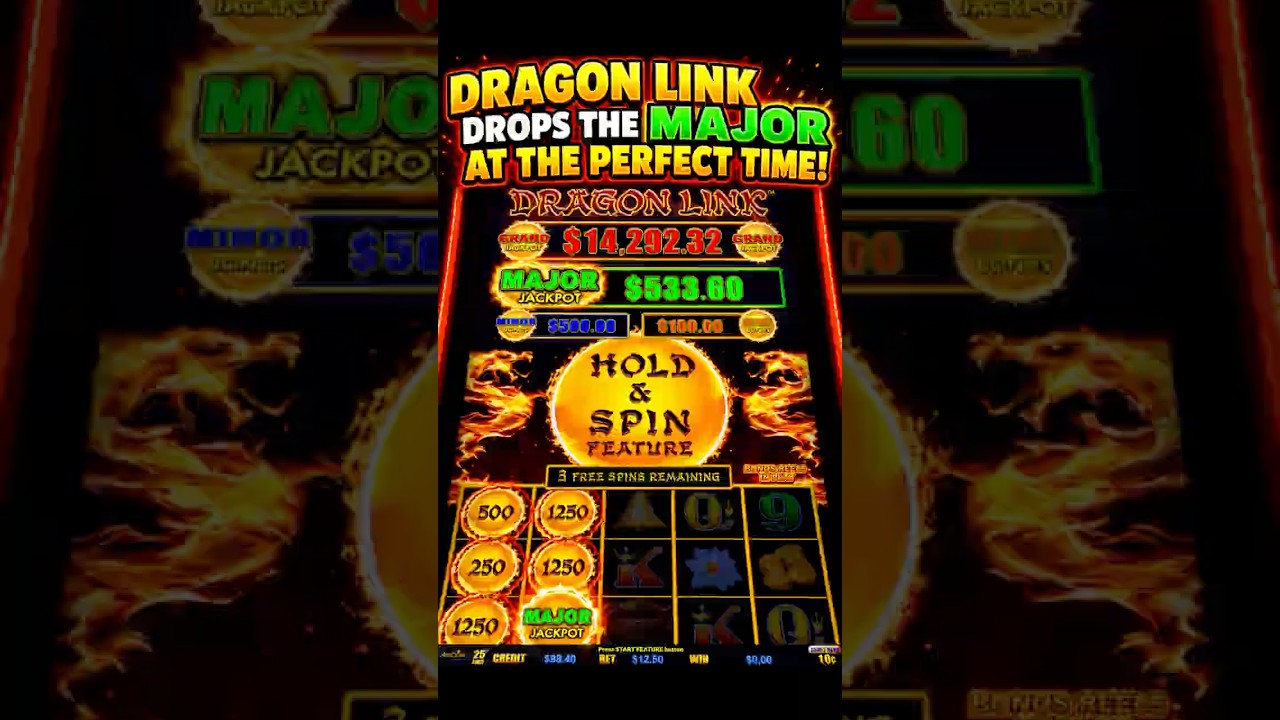 🔥MAJOR JACKPOT caught on Dragon Link at the RIGHT MOMENT 💰#shorts #slots #jackpot
