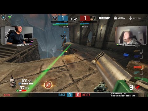 Видео: BASE vs. Keltz (Liga Resp #3, 4 тур, комментатор Polosatiy) – Quake Champions