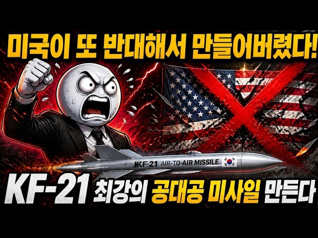 미국이 또 반대해서 만들어버렸다 kf-21 최강의 공대공 미사일 만든다