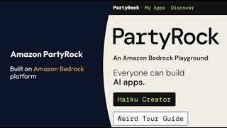 A.I. app with Amazon PartyRock - Step by Step guide | Blink Experiments #1