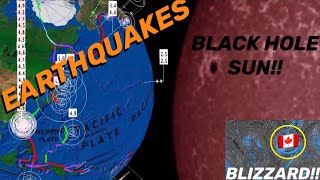 HUGE Sunspot Incoming‼️ 6.1 Earthquake Japan / Quebec BLIZZARD‼️