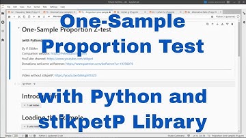 Python - One-Sample Proportion Test with stikpetP