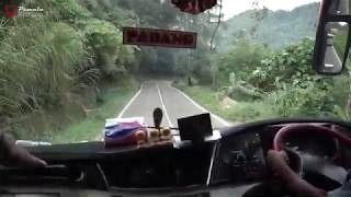 Jalan Lintas Sumatera || Pesona Bus ALS O500R di Jalan Berliku Palupuh