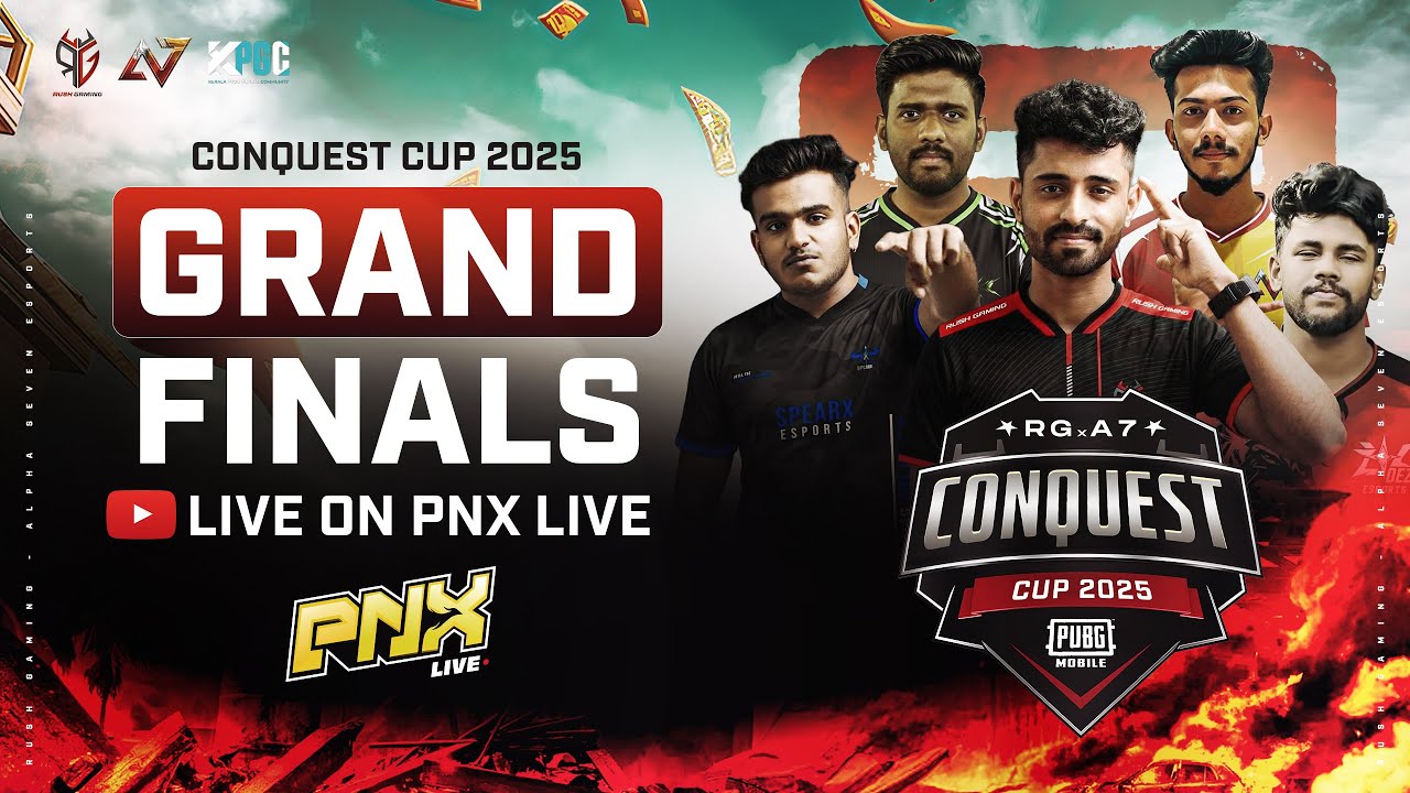 RUSH GAMING & A7 ESPORTS Presents SOUTH ASIAN CONQUEST CUP 2025 🏆🏆 IN ...