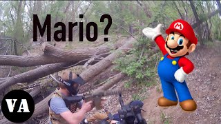 Mario In The Field Airsoft Gameplay