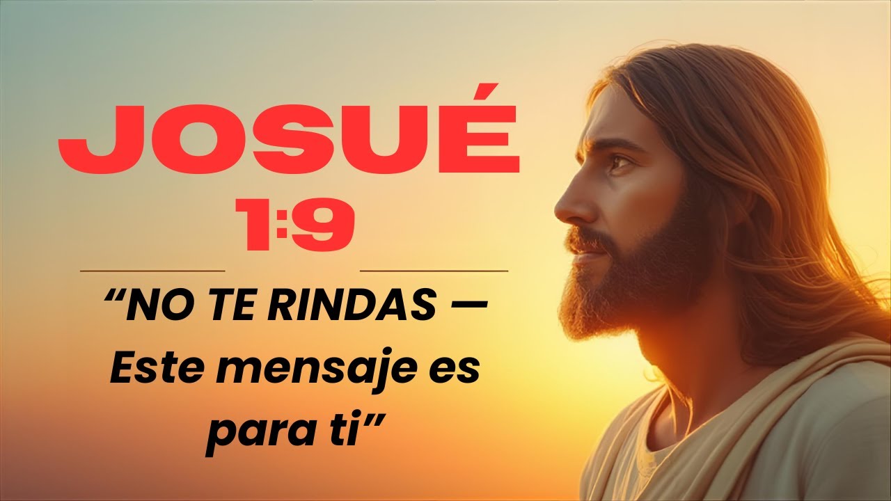 Dios te dice hoy: "NO TE RINDAS — Este mensaje es para ti | Josué 1:9 ...