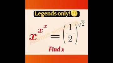 Hardest exponential equation🥵#viral  math  #exponentialequations  #maths #mathschallenge #equation