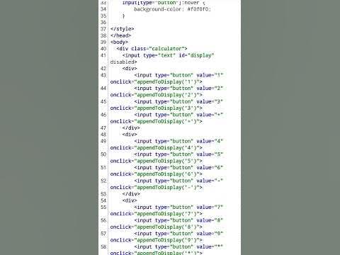 Html program to make a calculator| HTML | CSS | JAVASCRIPT | CODING |# ...