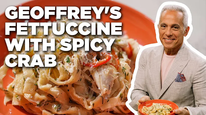 Geoffrey Zakarian's Fresh Fettuccine with Spicy Crab and Spring Onion | The Kitchen | Food Network