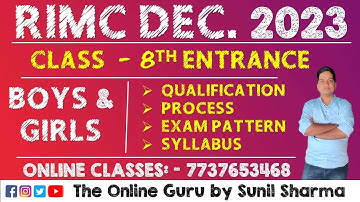 RIMC DEC. 2023 I Boys & Girls I 8th Entrance I The Online Guru by Sunil Sharma 7737653468