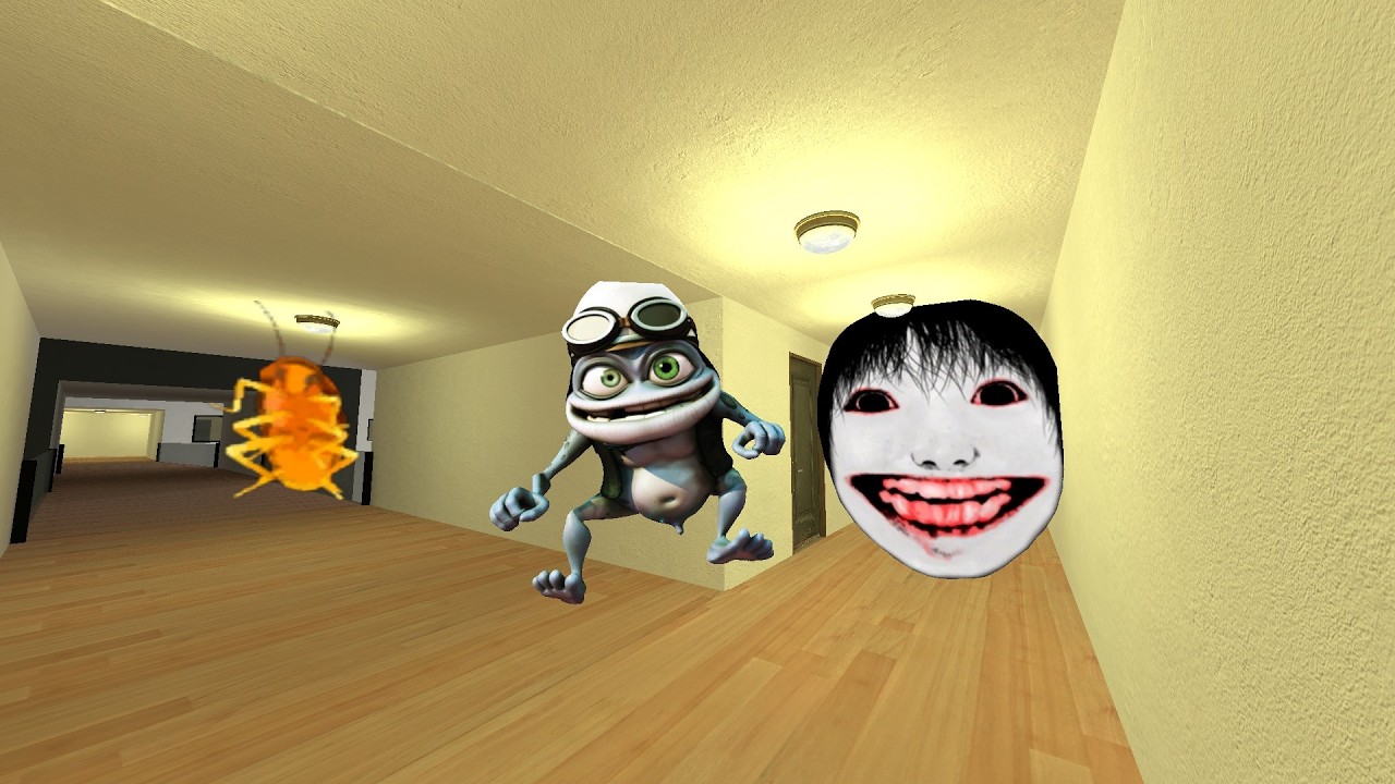 MY NAME IS CRAZY FROG YOSHIE AND TAPAKAH IN LIMINAL HOTEL GMOD #playongmod #gmod #nextbot